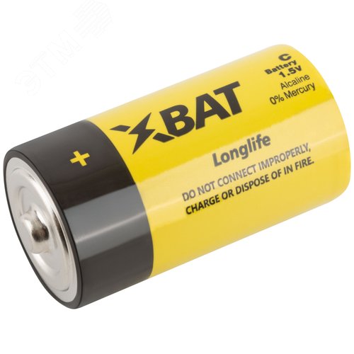 Элемент питания щелочной, 1.5 V, тип C, 2 шт