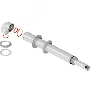 Комплект дымохода АНТИЛЕД 60/100 - 1220мм в комплекте фланец