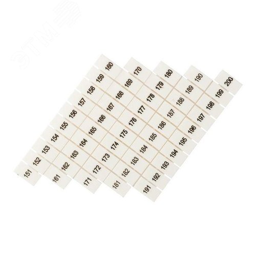 Маркеры для JXB-ST 2,5 с нумерацией 150-200 (10 шт.) PROxima