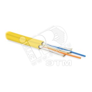 Кабель волоконно-оптический 50/125 (OM2)          многомодовый, 2 волокна, duplex, zip-cord, плотноебуферное покрытие (tight buffer) 2.0 мм,          , для внутренней прокладки, LSZH, черный