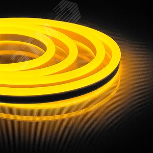 Лента светодиодная 12Вт/м 220В желтый IP67 144LED/м LS721 неоновая