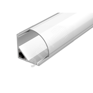 Алюминиевый профиль для LED ленты с рас.для углового монтажа 2000мм посадочное место 10мм