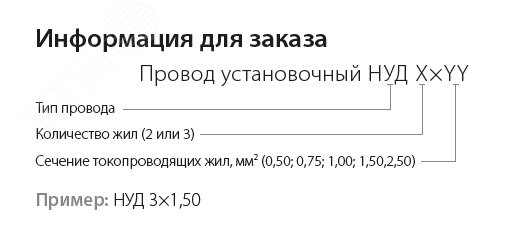 Провод установочный НУД 3х1,50