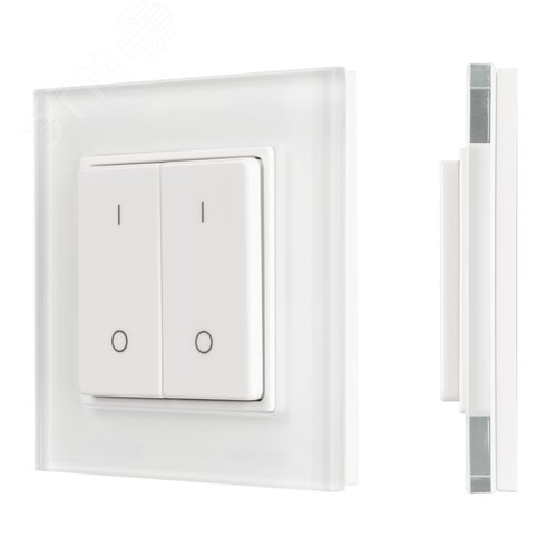 Панель SMART-P47-DIM-G-SUF 3V, 2 зоны, Knob, 2.4G пластик