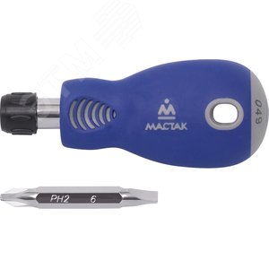 Отвертка со сменной вставкой ''битой'' 2 в 1