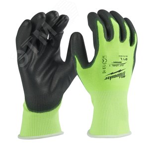 Перчатки защитные Hi-Vis Cut level (Хай Виз Кат Левел) 1/A, L/9