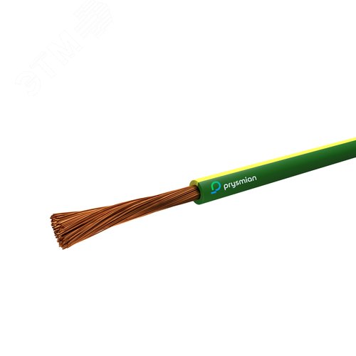 Провод силовой ПуГВнг(А)-LS 1х4 Желто-зеленый