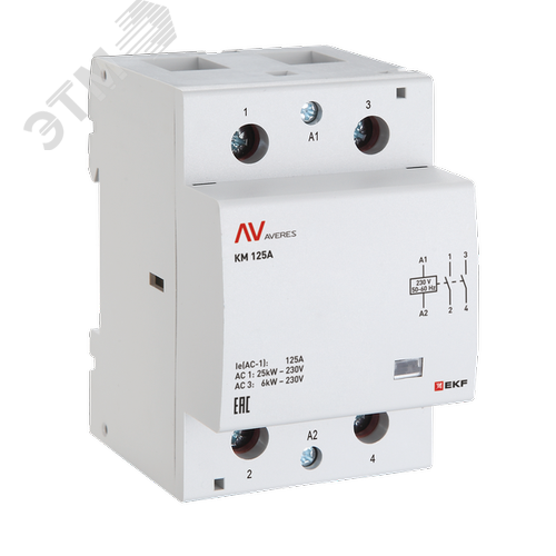 Контактор модульный КМ 40А 4NC 48VAC (3 мод.) AVERES EKF