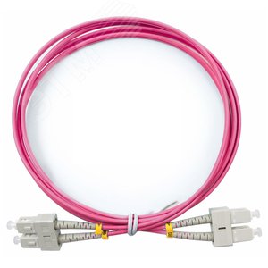 Патч-корд оптический duplex 2м SC-SC 50/125MM OM4 LSZH