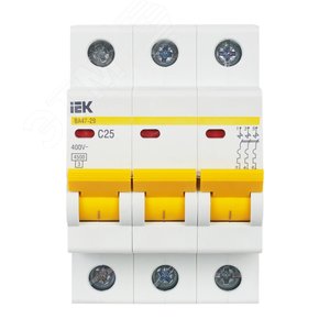 Выключатель автоматический трехполюсный 25А C ВА47-29 4.5кА