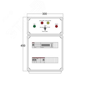 Щит управления электрообогревом DEVIBOX HR 1x2800 D850 (в комплекте с терморегулятором)