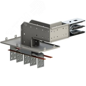 Секция магистральная  присоединительная ШМА-5 1600А IP55 AL 3P+N(100%)+PE (корпус)  к шкафу угловая горизонтальная в пространстве левая ШМА 5.10.1600.58