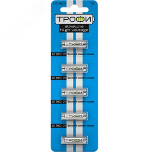 Батарейка Трофи A27-5BL ENERGY POWER Alkaline (100/1000/60000)