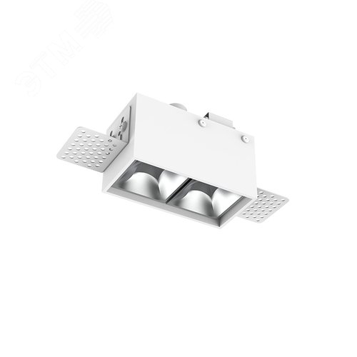 Светильник светодиодный DL-Box Reflect Multi 1x2 trimless встраиваемый 80х43х63 мм 5 Вт 4000 К 36град RAL9003 белый