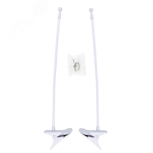 Подставка для светильника ULI-P на прищепке UFP-M02C-450 WHITE POLYBAG SET2 длина трубки 450мм, набор из 2шт. Белая. ТM ФитоЛето