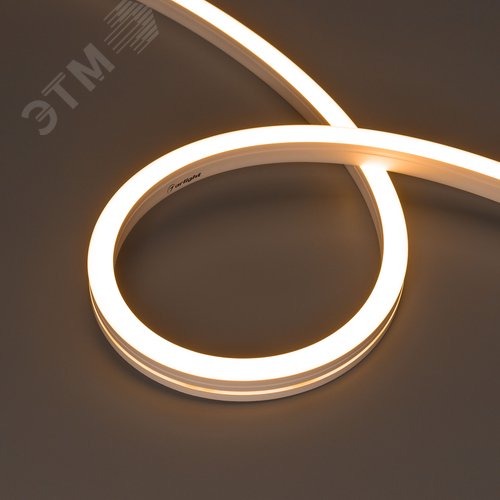 Лента герметичная MOONLIGHT-SIDE-A140-12x17мм 24V Warm2400 9.6 W/m, IP67, 5м, wire x2 вывод кабеля боковой