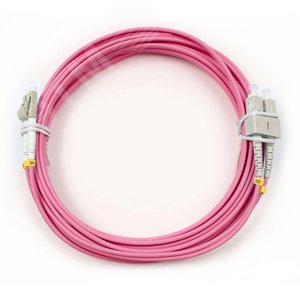 Патч-корд оптический duplex 5м LC-SC 50/125MM OM4 LSZH