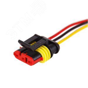 DJ7031-1.5-21 автомобильный разъем гнездо с проводом 20 см (3-контактный),