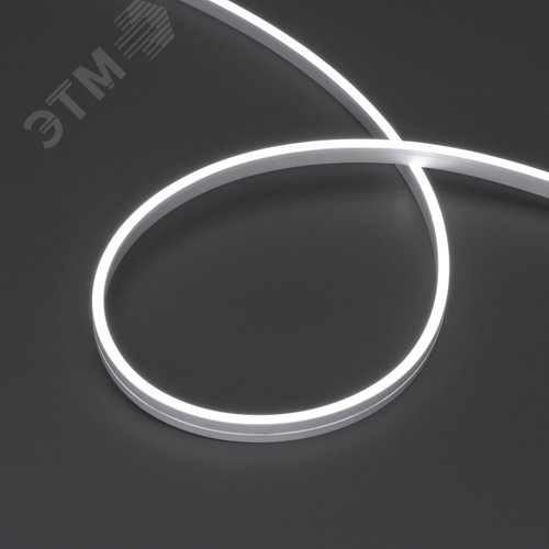 Лента герметичная MOONLIGHT-SIDE-A168-4x10mm 24V White6000 7.2 W/m, IP65, 5m, wire x2, вывод кабеля прямой