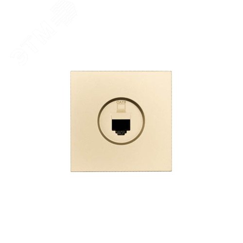 ZIMA Розетка компьютерная Cat 6, механизм, золото Lezard 704-3688-140