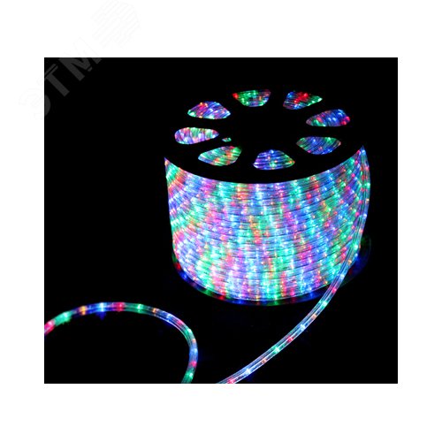 Дюралайт LED, свечение с динамикой 3W - мульти RYGB, 30 LED/м, 100 м