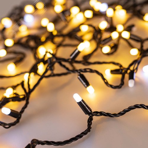 Гирлянда светодиодная декоративная ARD-STRING-CLASSIC-10000-BLACK-100LED-MILK-FLASH Warm 230V, 7W ARDCL, IP65