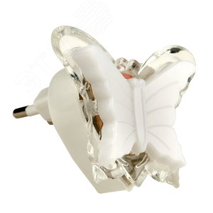 Ночник светодиодный без выключателя DTL308 0,5W 3LED триколор (красный, синий, зеленый) Бабочка