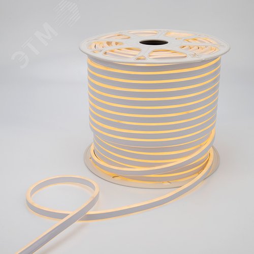 Неон гибкий LED SMD 8х16 мм, двухсторонний, теплый белый, 120 LED/м, 100 м