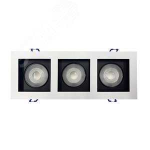 Светильник светодиодный ДВО-213 3x8W 4000K 55° белый карданный IP40  JazzWay