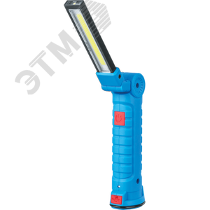 Фонарь светодиодный NPT-W08-ACCU 1COB LED 3Вт+1LED 1Вт аккумуляторный пластик 1.8 Ач
