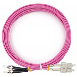 Патч-корд оптический duplex 3м SC-ST 50/125MM OM4 LSZH