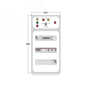 Щит управления электрообогревом DEVIBOX HR 4x2800 D850 (в комплекте с терморегулятором)