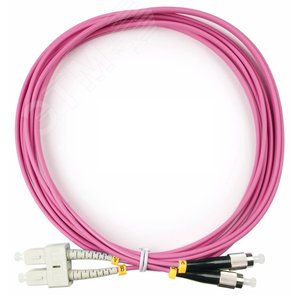 Патч-корд оптический duplex 3м SC-FC 50/125MM OM4 LSZH