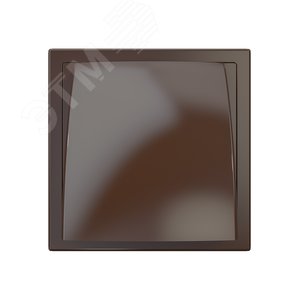 Выход стенной вытяжной с обратным клапаном 190х190 с фланцем D150/160, из ASA пластика, цвет Коричневый