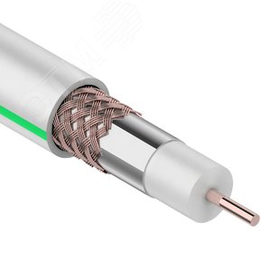 Кабель коаксиальный СМАРТКИП SAT 703 B, Cu/Al/Cu, 48%, 75 Ом, IN, белый, 100 м