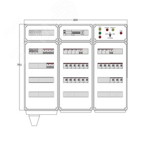 Щит управления электрообогревом HS 21x1700 D850 (в комплекте с терморегулятором)