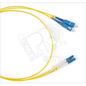 Патч-корд оптический SM 9/125 (OS2) LC/UPC-SC/UPC duple* LSZH 3 м