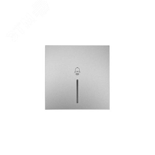 ZIMA Кнопка звонка с подсветкой, 10 А, механизм, скрый матовый Lezard 704-7488-108QC