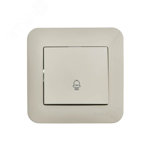 ASTI Кнопка звонка, 10 А, крем Lezard 7081-0303-103