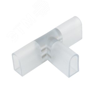 Соединитель контактный Т-образный UTC-K-32/N21 CLEAR 010 POLYBAG для светодиодных лент ULS-N21 NEON 220В, 8x16мм 2 контакта прозрачный цвет 10 штук в пакете