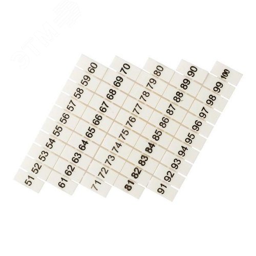 Маркеры для JXB-ST 4 с нумерацией 50-100 (10 шт.) PROxima