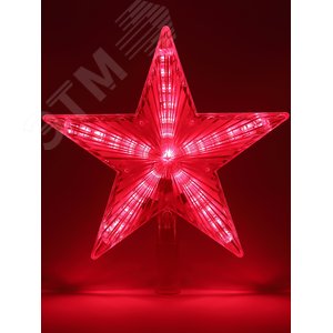 Светодиодная елочная верхушка Звезда, 31 LED, h21 см,длина провода 2,5 м., 220V, IP20 ENGEV-02