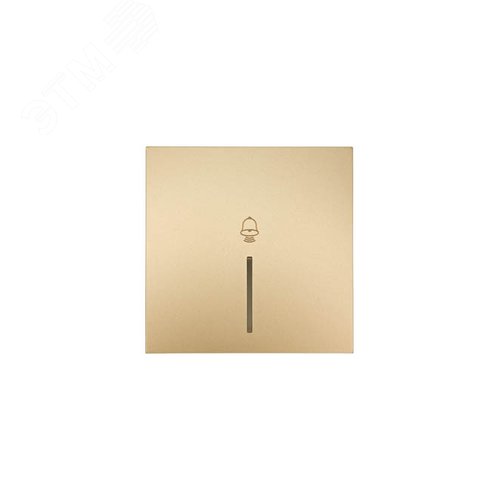 ZIMA Кнопка звонка с подсветкой, 10 А, механизм, золото Lezard 704-3688-108QC