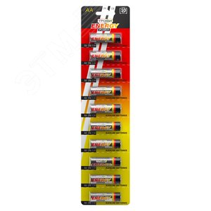 Батарейка Трофи LR6-10BL strip ENERGY POWER Alkaline (100/1000/20000)