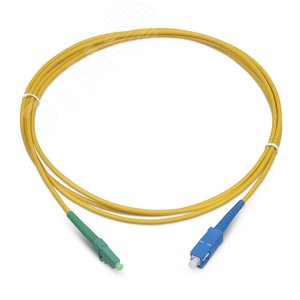 Патч-корд оптический simplex 15м LC/APC-SC/UPC 9/125 sm LSZH