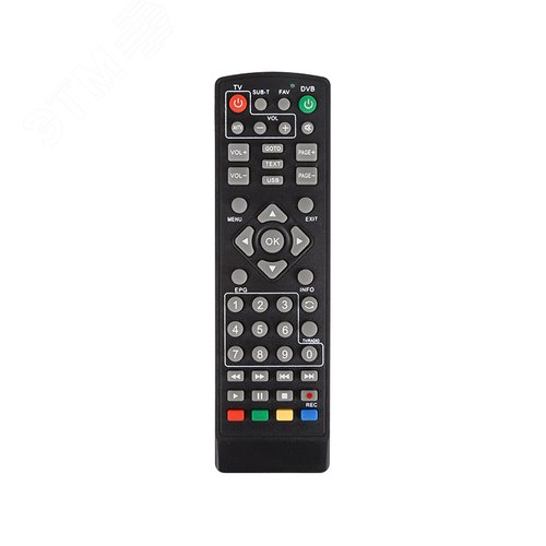 Пульт универсальный для DVB-T2 с функцией управления телевизором (RX-DVB-014),