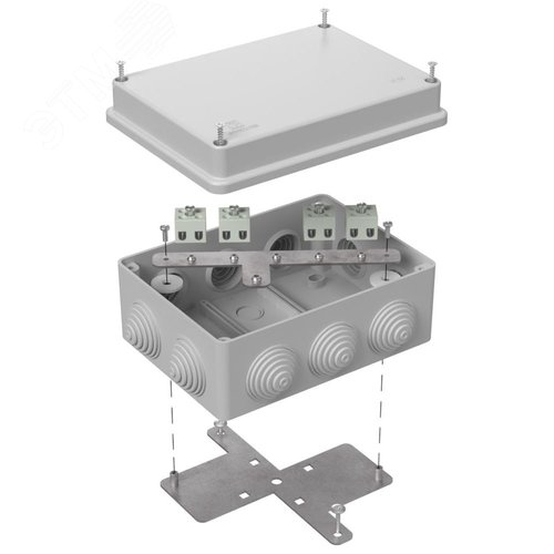Коробка огнестойкая для о/п 40-0310-FR2.5-8 Е15-Е120 RAL7035 150х110х70 (6 шт/кор)