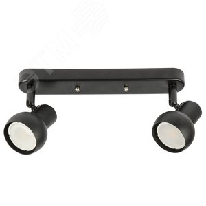 Светильник DLC-S621 GU10x2 BLACK декоративный накладной Sotto Без лампы цоколь GU10x2 шт. металл черный Fametto
