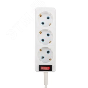 Удлинитель PROconnect 3 гнезда, 1.5 м, 3х0.75 мм, с/з, с кнопкой, белый