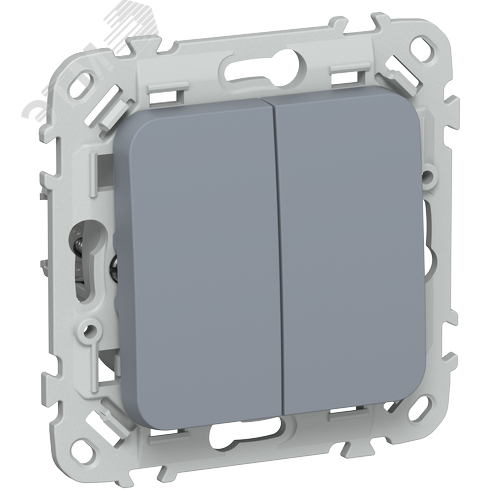 FLITE Выключатель жалюзи с блокировкой 10А ВЖ42-2-0-ФлМ маренго IEK